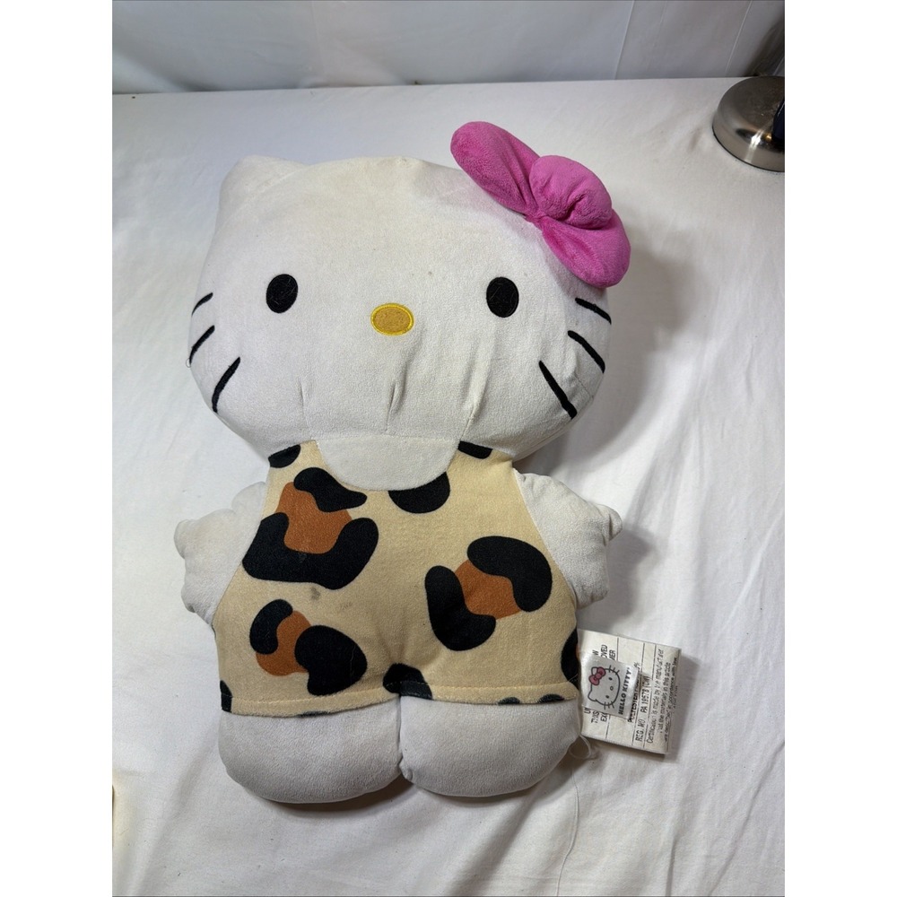 Hello Kitty Sanrio Plush Pillow Leopard jungle 18.5 inches tall
